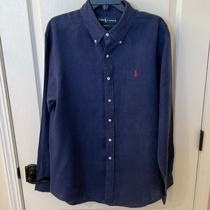 Ralph Lauren Men’s Custom Fit Lien Button Down Shirt Size XL